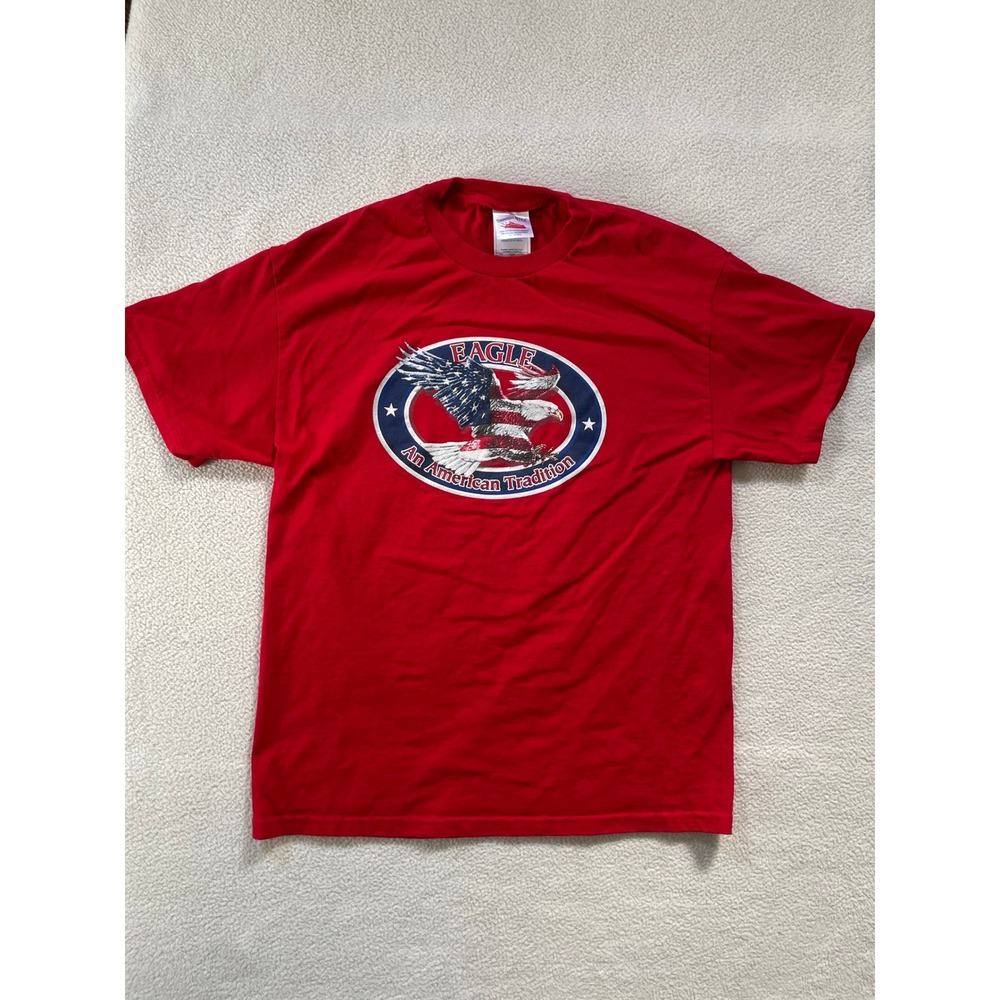 Tennessee River Mens Large T-Shirt Red Eagle An American Tradition Graphic Tee